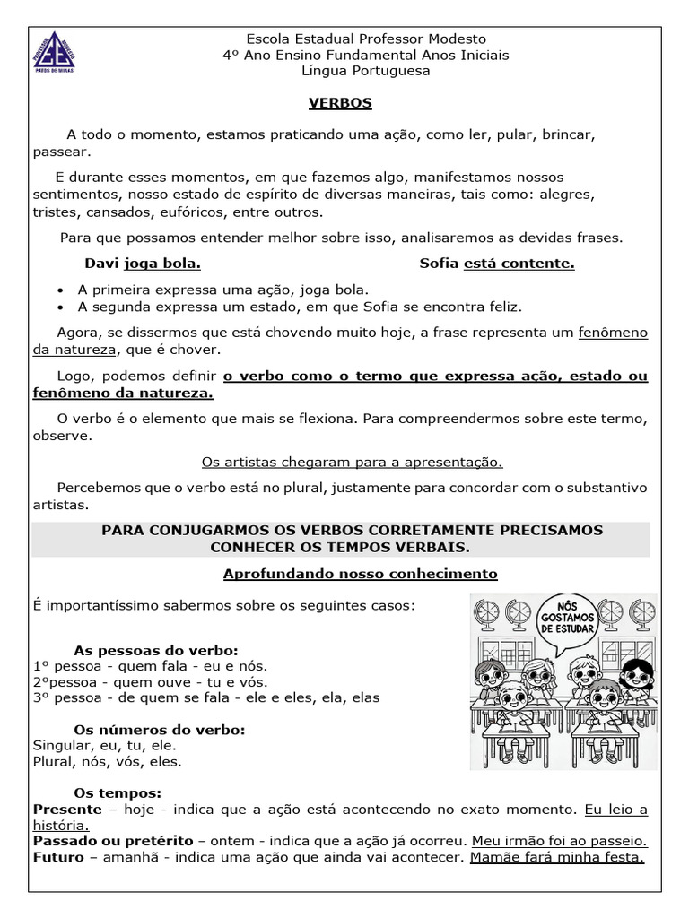 Verbos 2024 | PDF | Estudos de Línguas Estrangeiras | Autoajuda
