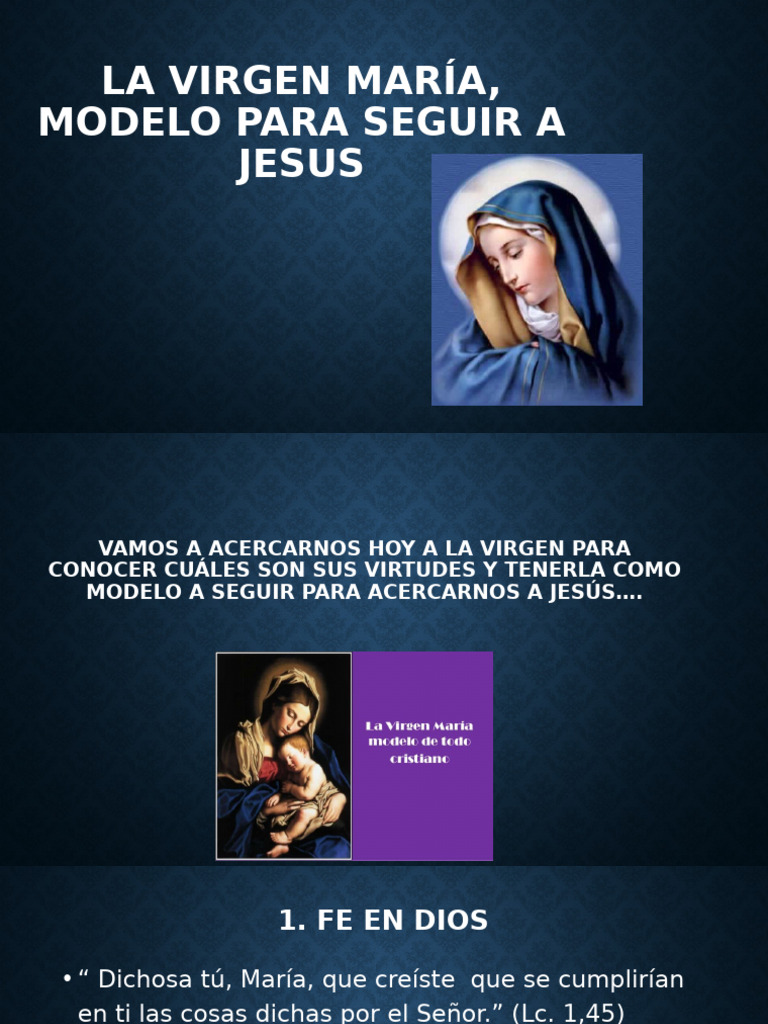 La Virgen María, Modelo para Seguir A | PDF | Relaciones personales ...
