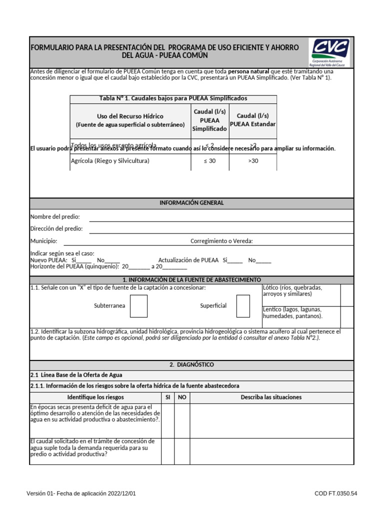 FT.0350.54 V01 20221201 Formulario para La Presentacion Del Programa ...