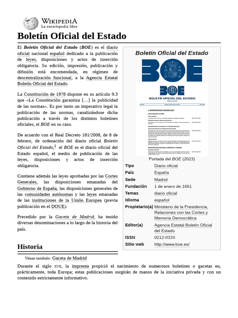 Bolet n Oficial Del Estado PDF Gobierno Gobierno De Espa a