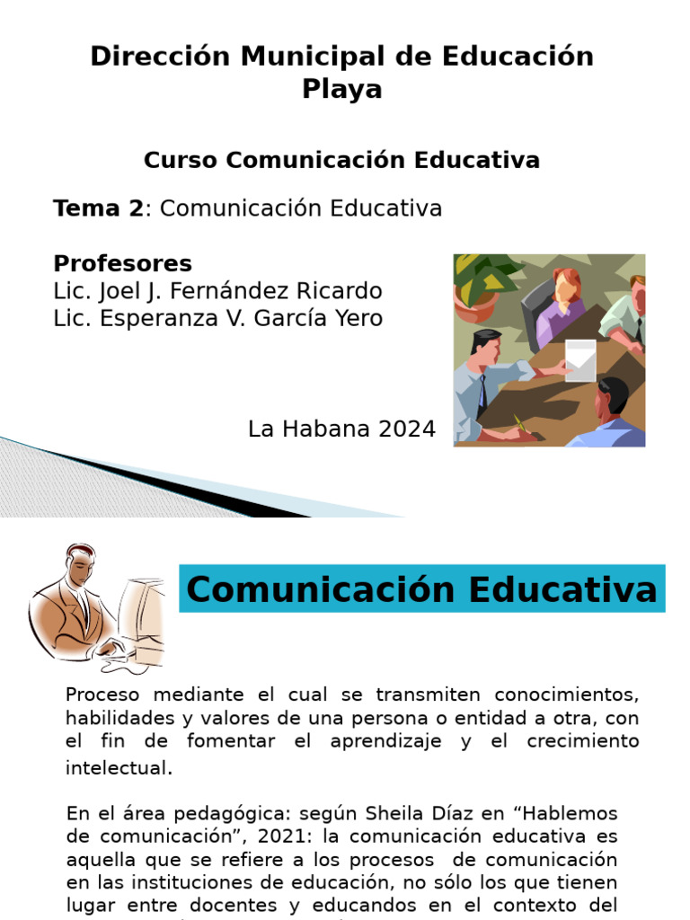Importancia de la Comunicación Educativa | PDF | Comunicación | Maestros