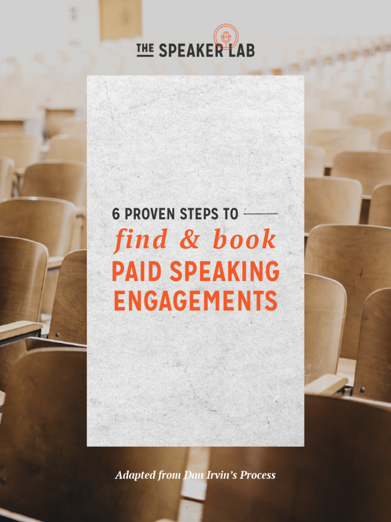 6 Steps to Secure Paid Speaking Gigs | PDF | Career & Growth | Business
