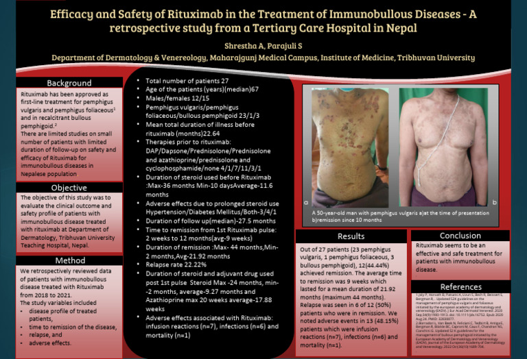 Efficacy and Safety of Rituximab in The Treatment of Immunobullous ...