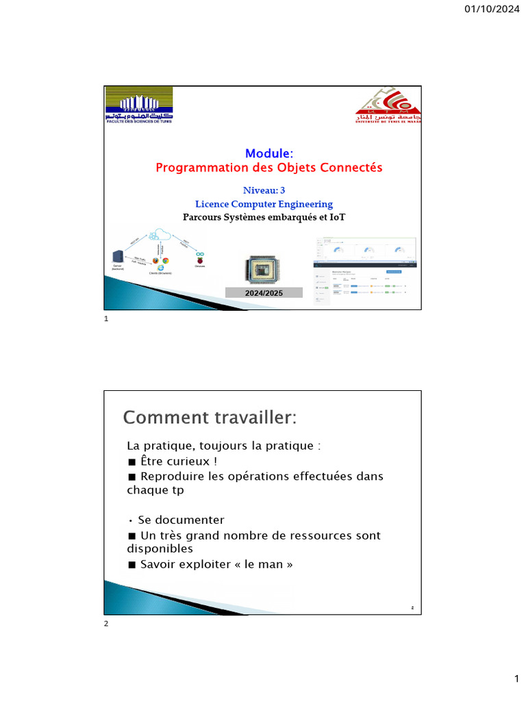 Programmation des Objets Connectés IoT | PDF | Internet des objets | l ...