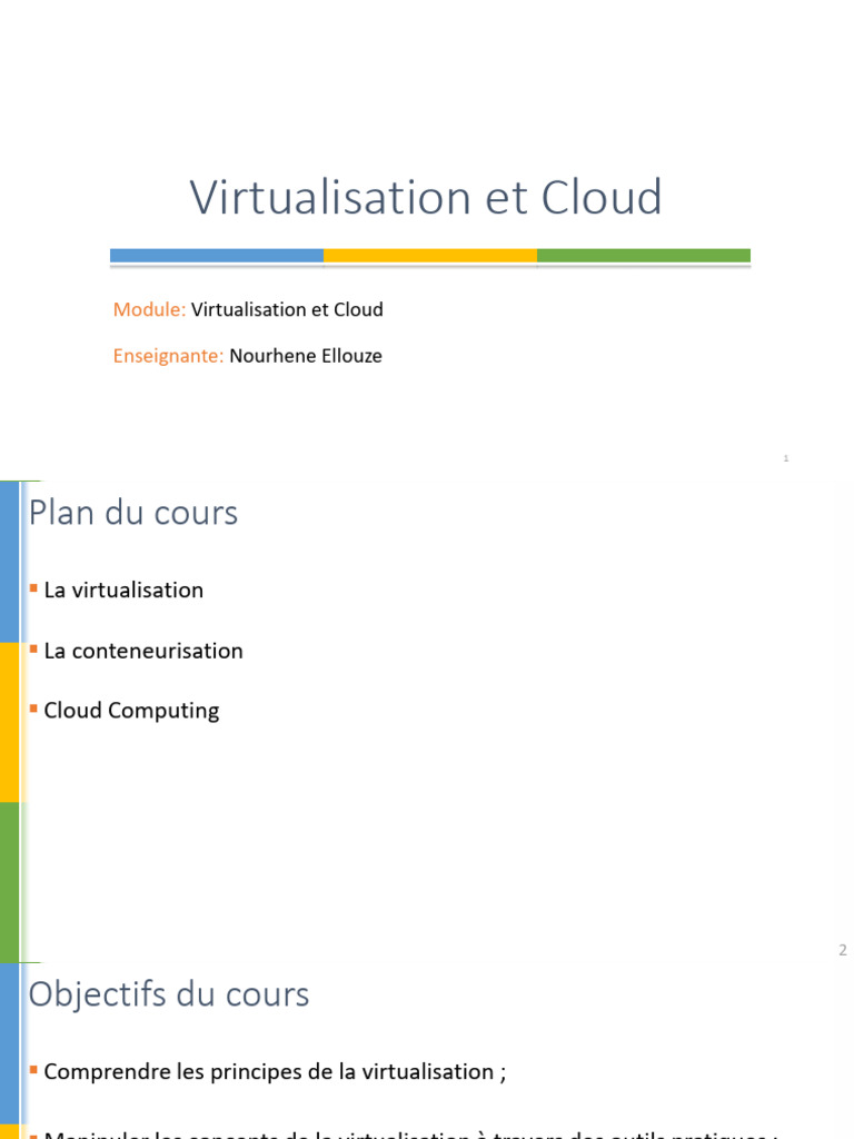 Introduction à la Virtualisation et Cloud | PDF | Machine virtuelle ...