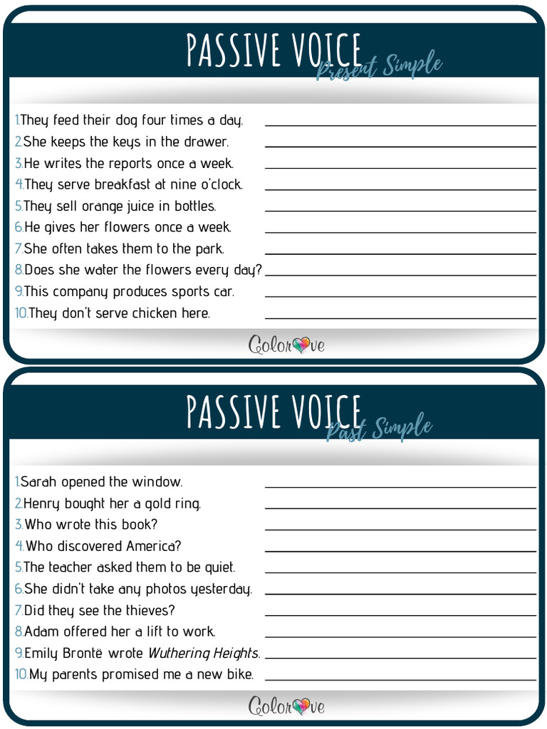 Passive Voice | PDF