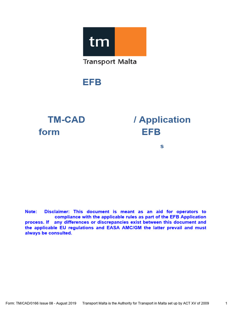 EFB Application Guidelines and Compliance | PDF | Computing | Aviation