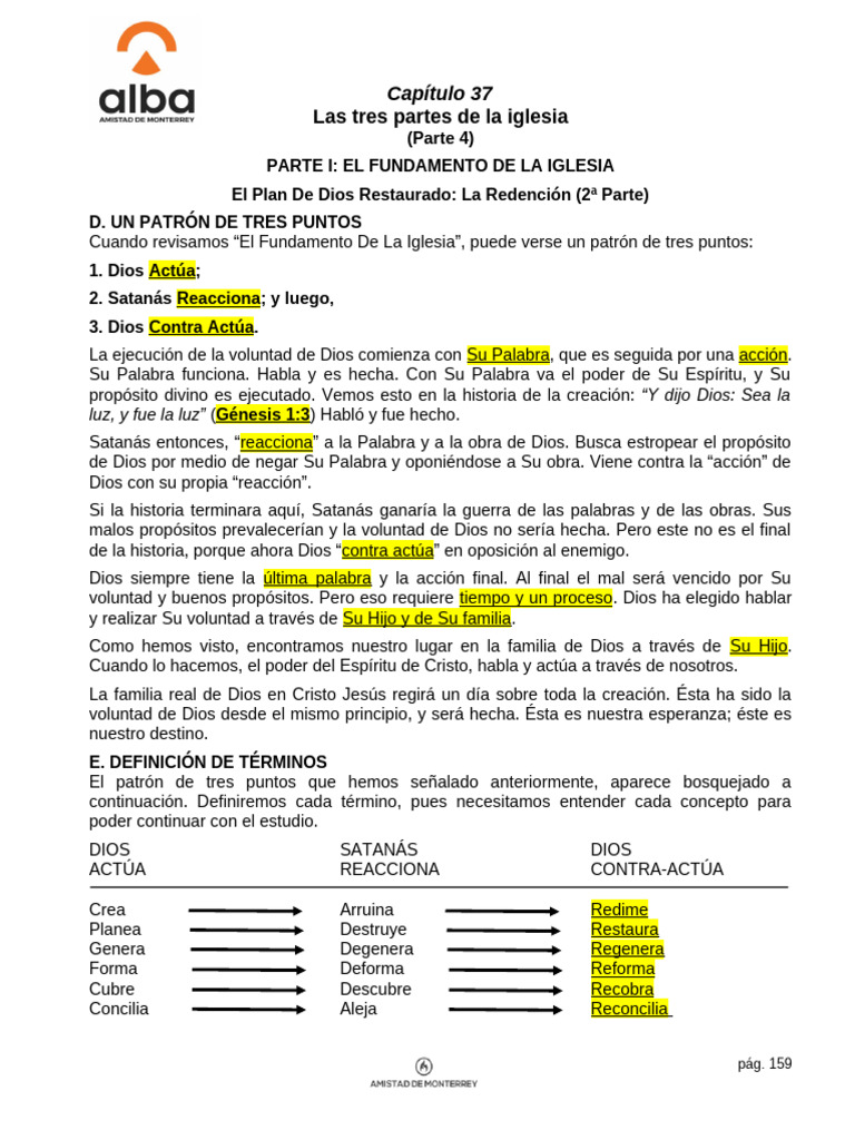 Las Tres Partes de La Iglesia (Del Maestro) Parte 4 | PDF | Pecado ...