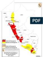 Mapa Declaratoria de Estado de Emergencia DEE (16.01.2012)