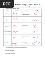 Alcohol Nomenclature Practice Worksheet | PDF | Science & Mathematics