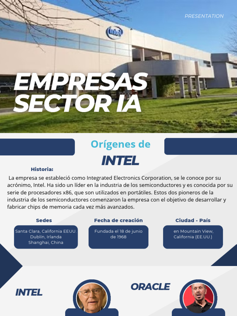 Historia y Productos de Intel y Oracle | PDF | Intel | Oracle Corporation