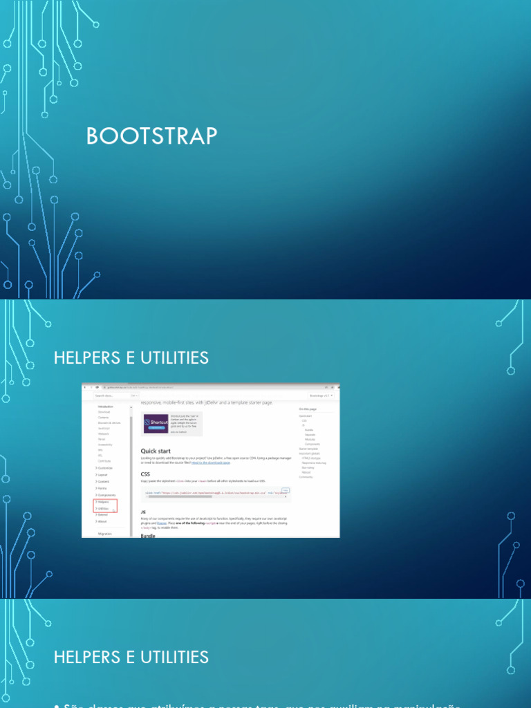 Bootstrap-Utilities e Helpers | PDF