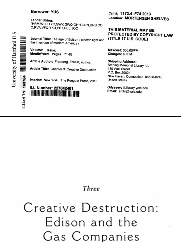 Edison and the Rise of Electric Light | PDF | Thomas Edison ...