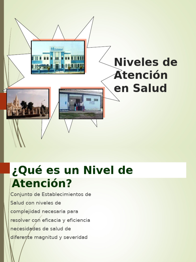 Niveles de Atención en Salud y Complejidad | PDF | Hospital | Cuidado ...