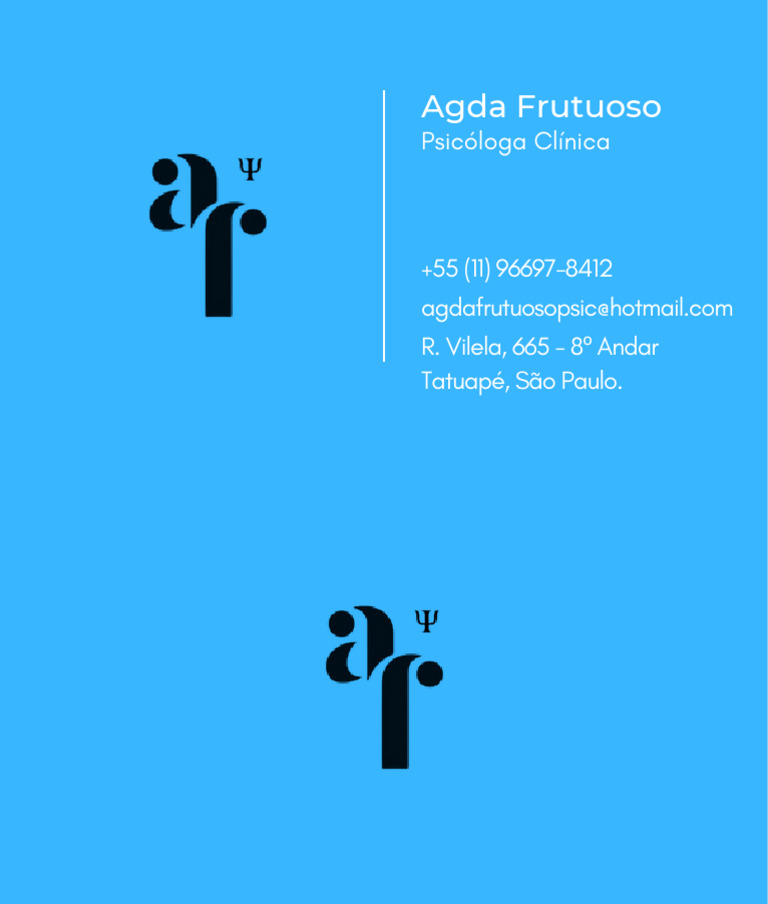 Black and white simple personal business card pdf