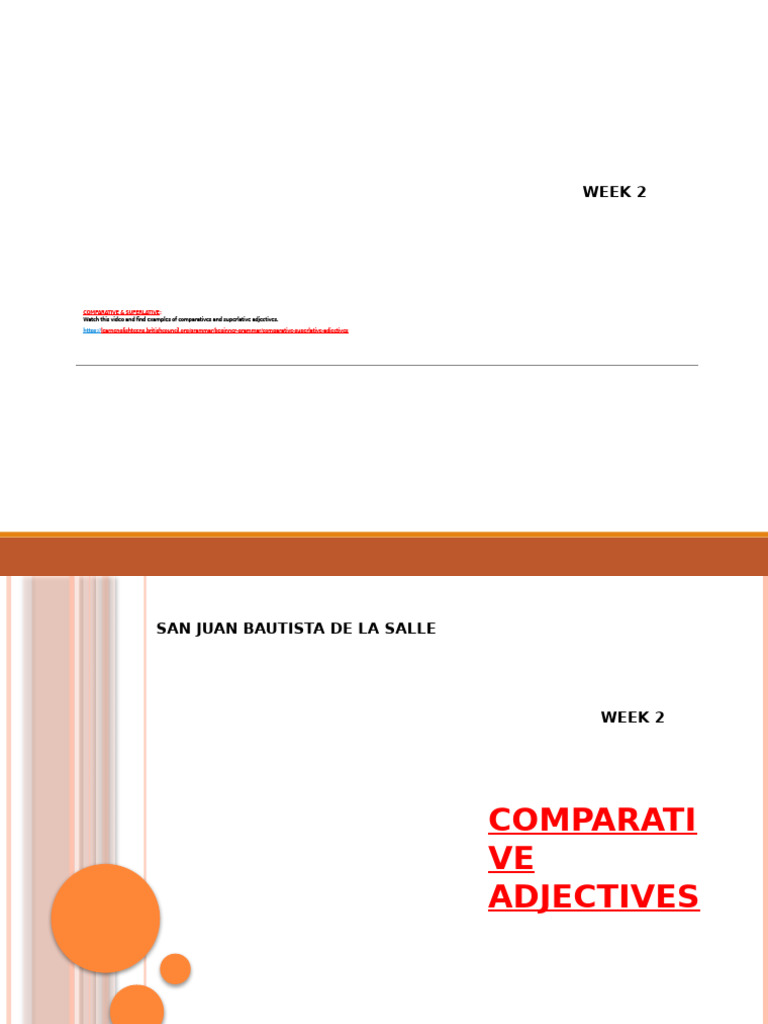 Comparative & Superlative | PDF | Adjective | Linguistic Typology