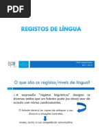 registos de lingua
