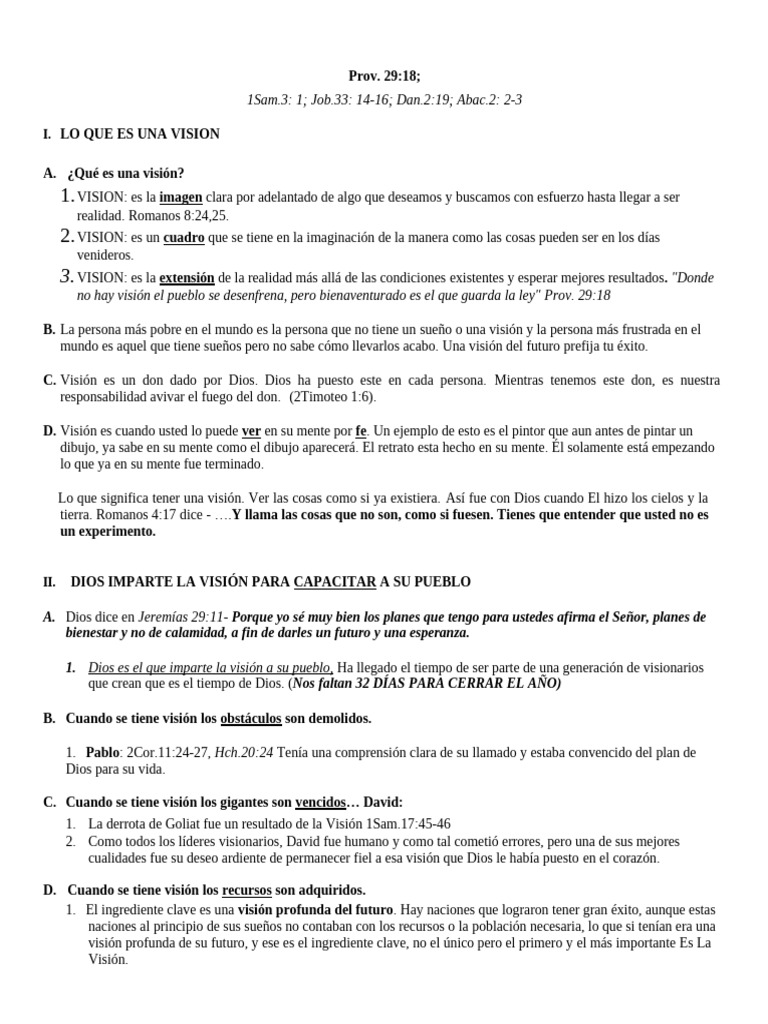 La Vision Da El Poder | PDF | Dios