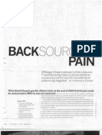 Backsourcing Pain: The Costly IT Lessons of JPMorgan Chase's Outsourcing and Backsourcing Mistakes