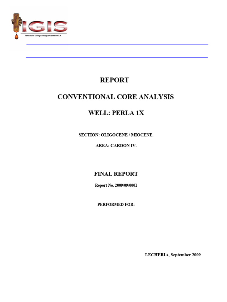 Final Core Analiysis - Perla-1X | PDF | Histogram | Median