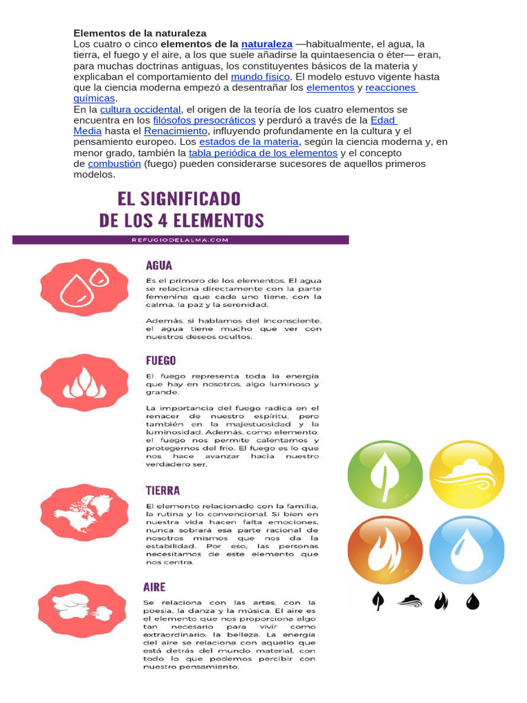 Elementos de la naturaleza y su historia | PDF