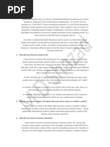 Pre CAS Interview's Questions and Their Answers by Mohammad Shazad Musalman