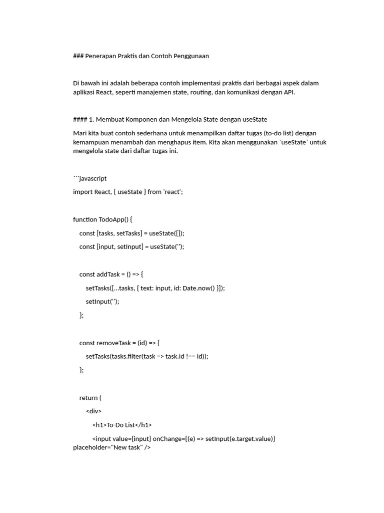 Pengenalan ReactJS 04 | PDF