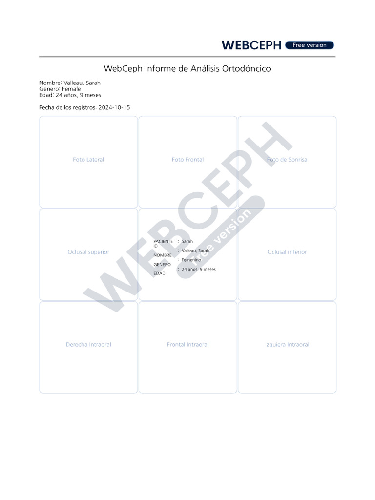 Sarah Total Diagnostic Records | PDF | Human Anatomy | Face
