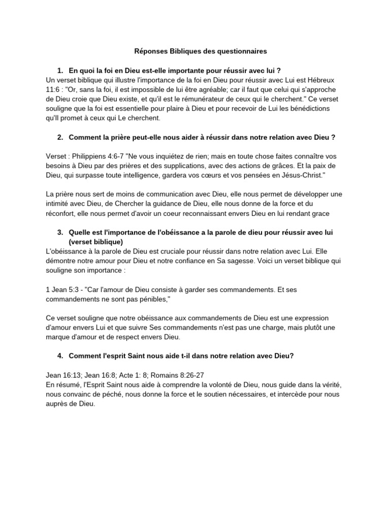 Importance de la foi en Dieu | PDF | Dieu | Épître aux Romains