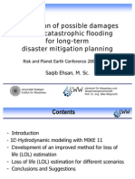 Estimation of Possible Damages Due To Catastrophic Flooding For Long-Term Disaster Mitigation Planning