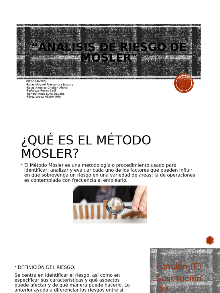 Analisis de Riesgo de Mosler PDF Riesgo Economias