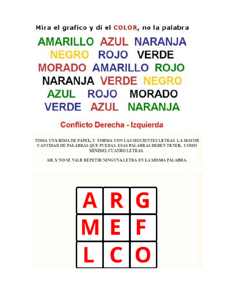 Actividades de Observación Visual | PDF