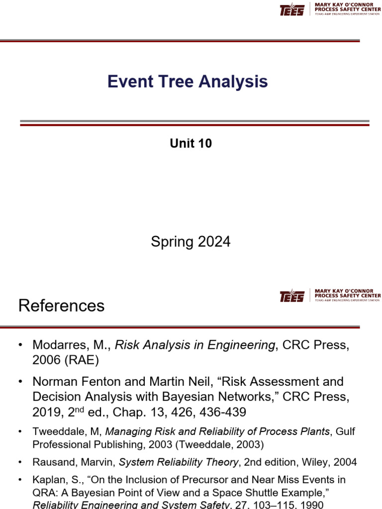Event Tree Analysis Methodology | PDF | Risk