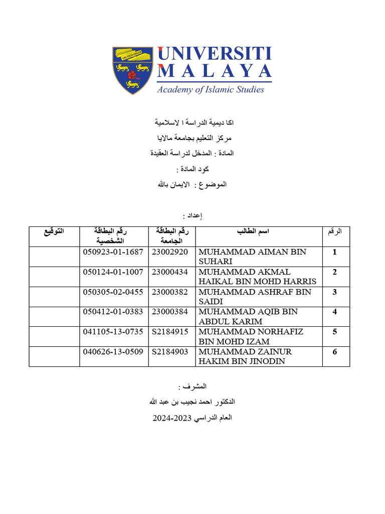 Assignment Akidah (Aiman Suhari) | PDF