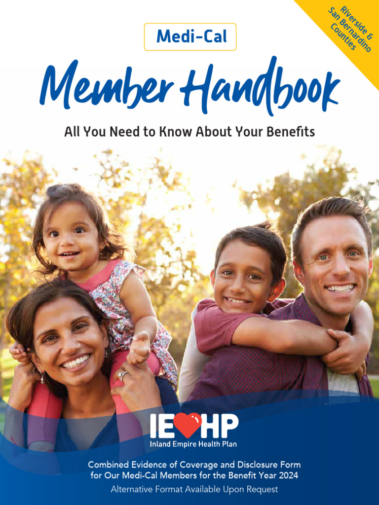 Medi-Cal Member Handbook 2024 | PDF | Deductible | Fee For Service
