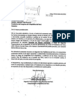 La carta de renuncia a la vicepresidencia de Omar Chehade