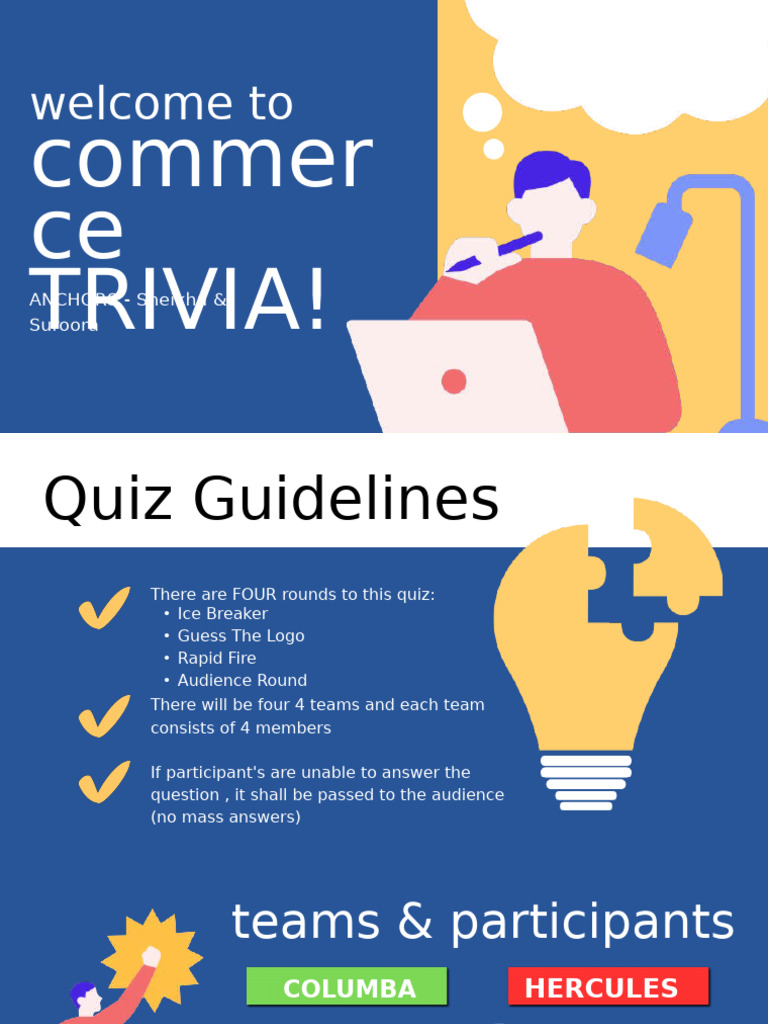 Commerce Quiz: Teams & Rounds Explained | PDF | Foreign Exchange Market ...
