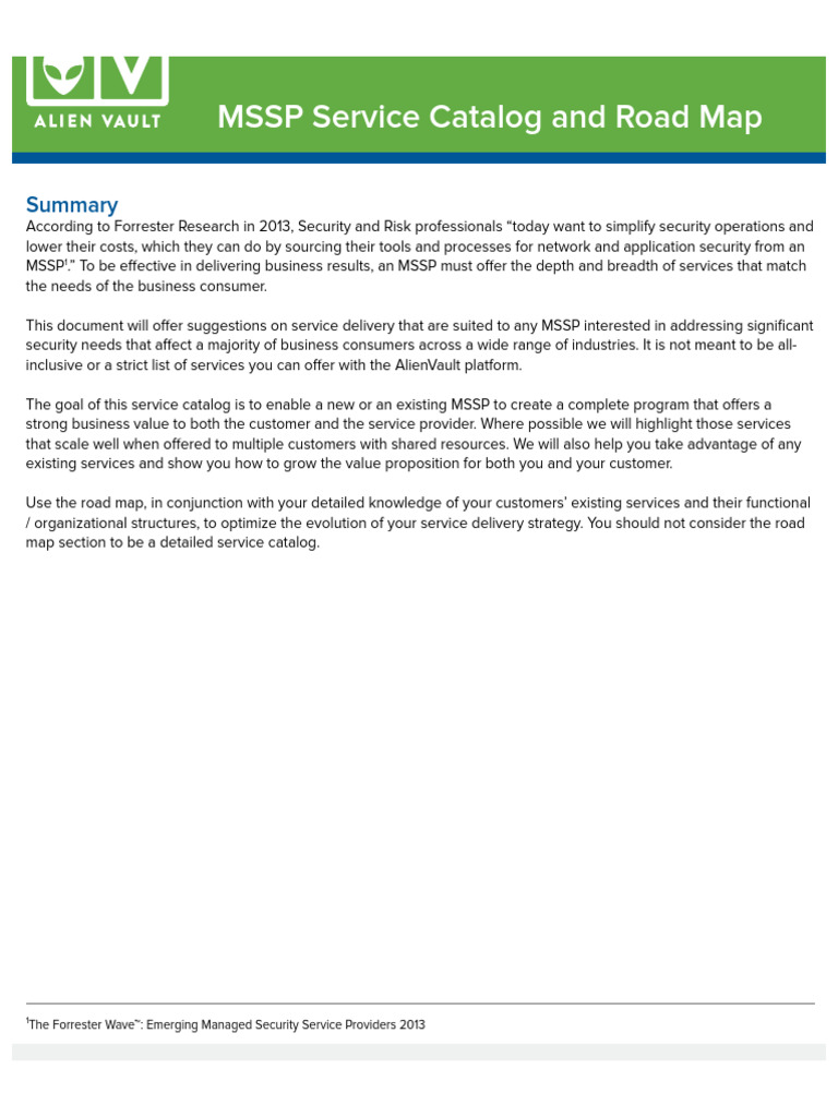 How To Build Your MSSP Service Offering | PDF | Security | Computer ...