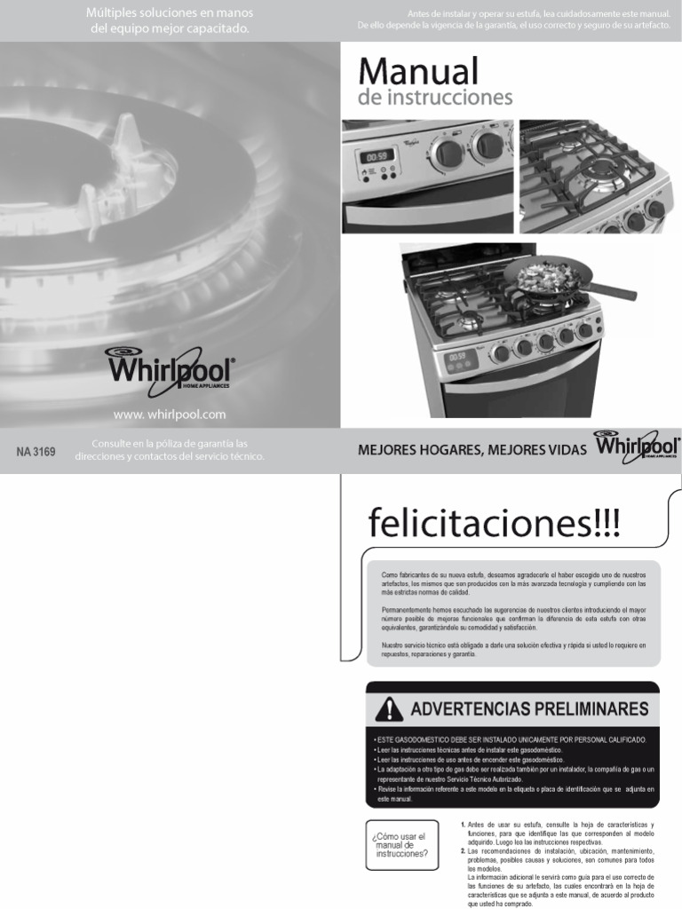 Whirlpool Manual Cocinas | PDF
