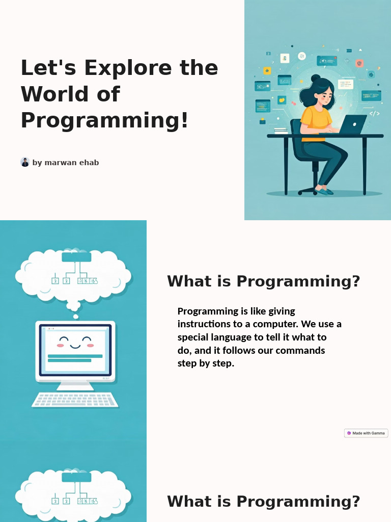 Lets Explore The World of Programming | PDF | Cooking, Food & Wine