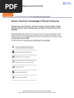 Novice Teachers Knowledge of Racial Literacies