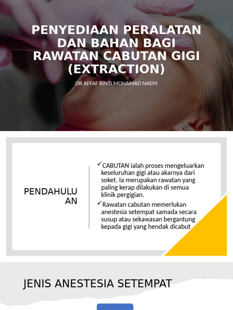 CPD Cabutan Gigi DR Affaf | PDF
