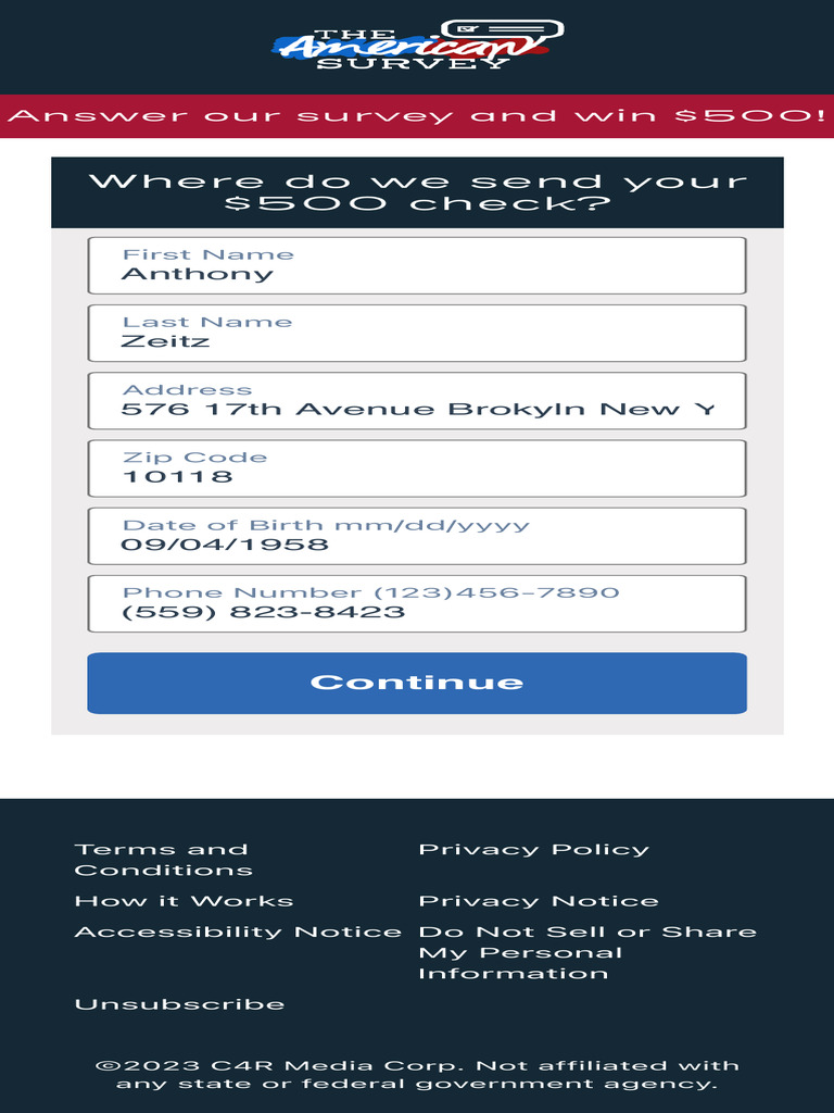 Win $500 with Our Survey! | PDF