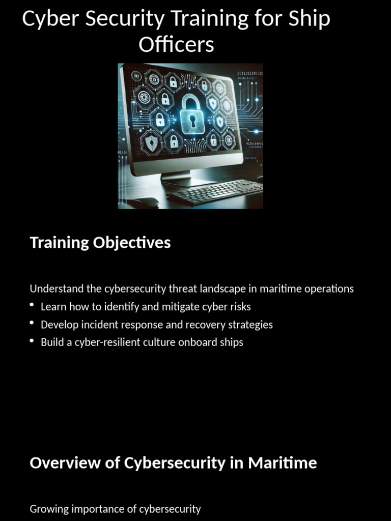 Cybersecurity Training for Ship Owners | PDF | Computer Security | Security