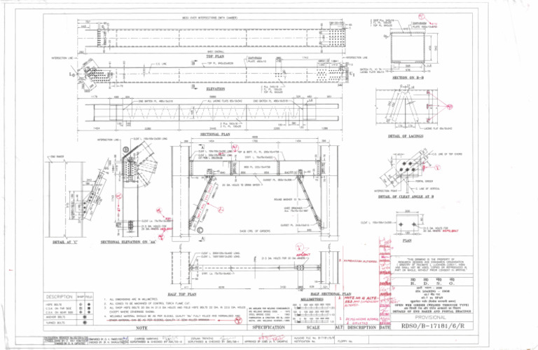 17181-6R (ALT-3) Details of End Raker & Portal Bracings | PDF