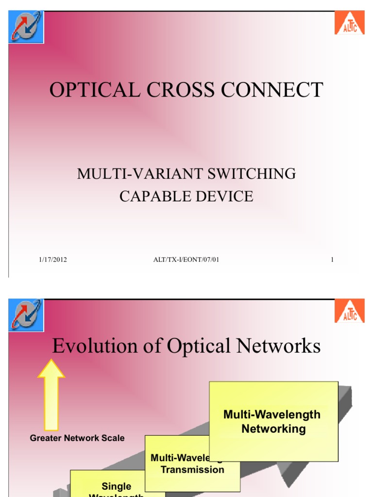 Optical Cross Connect | PDF | Wavelength Division Multiplexing ...