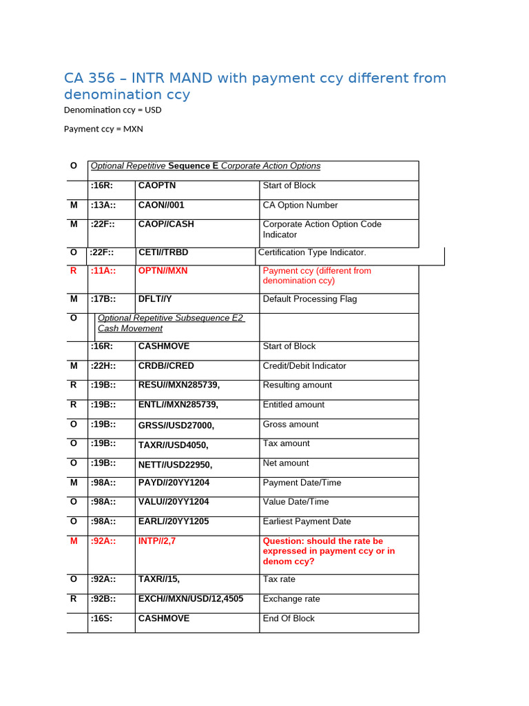 CA367 INTR OFFR MultiplePaymentCurrencies | PDF | Cash | Payments