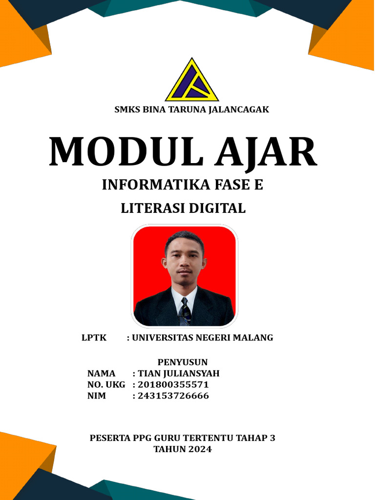 Modul Ajar Informatika Fase E PPG | PDF | Karier & Perkembangan | Komputer