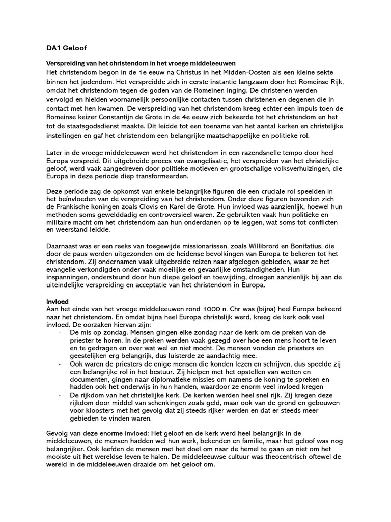 Middeleeuwen Tekst | PDF