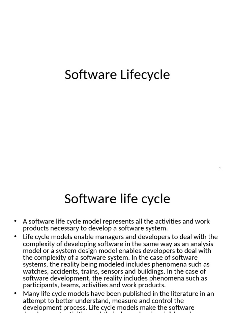 IEEE 1074 Software Lifecycle Overview | PDF | System | Project Management